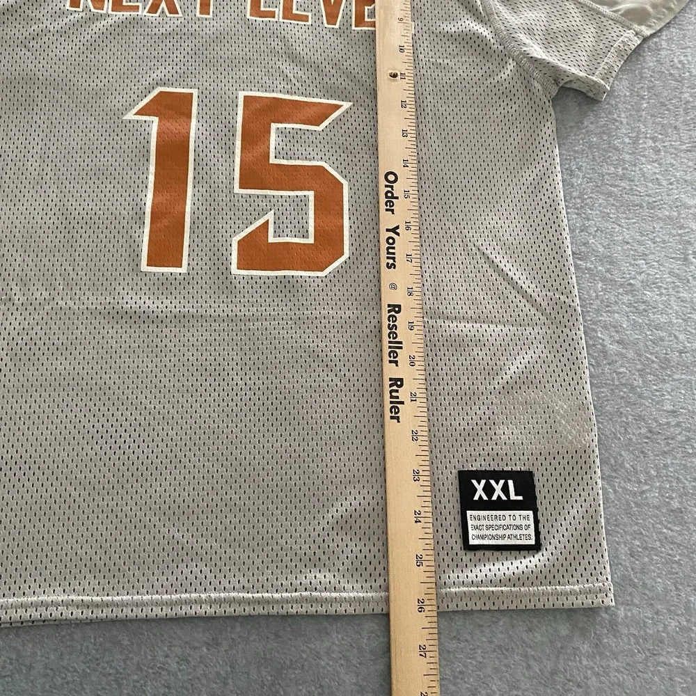Nike Dri-Fit Youth XXL University of Texas Longhorns Football Jersey‎ #15 Damato